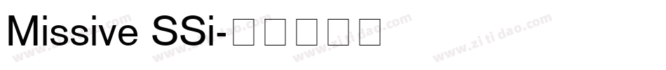 Missive SSi字体转换